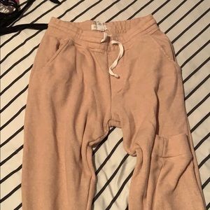 Pale pink joggers